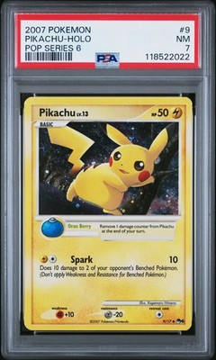 2007 POKEMON POP SERIES 6 #9 PIKACHU-HOLO PSA 7 | eBay
