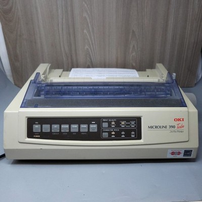 OKI Microline 390 Turbo 24-Pin Dot Matrix Printer D22820A Tested Working
