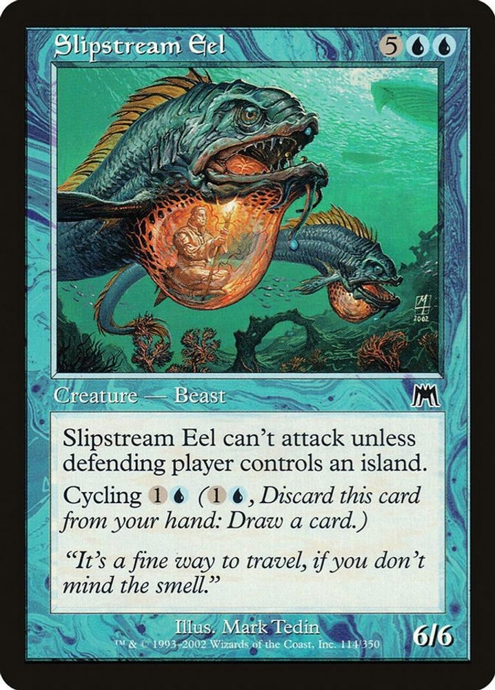 2002 Magic: The Gathering: Onslaught - Slipstream Eel (#114, C, Near Mint)