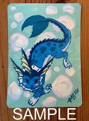 ACEO original COMISSION custom Pokemon You Pick by Illustrated Sunday DELUXE
