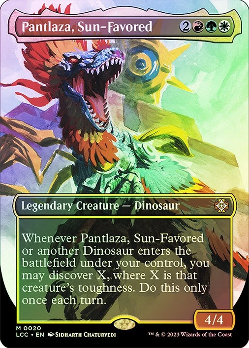 Pantlaza, Sun-Favored (Borderless) Commander: the Lost Caverns of