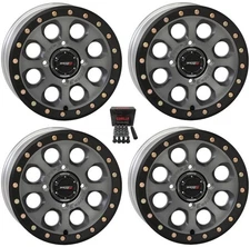 System 3 SB-7 Beadlock 14" Wheels Titanium (4+3) Can-Am Commander Maverick (4)