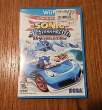Nintendo Wii U 2012 - Sonic All-Stars Racing Transformed w/ Box & Manual (Works)