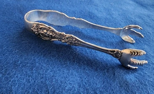 Sterling Silver Sugar Tongs 4 1/8" Francis I by Reed &Barton