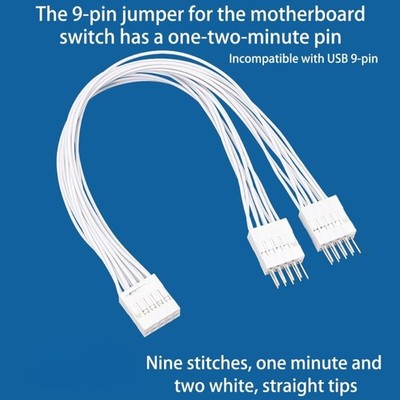 9Pin Motherboard Switcher Splitter Cable Computer Motherboard Extension Cable