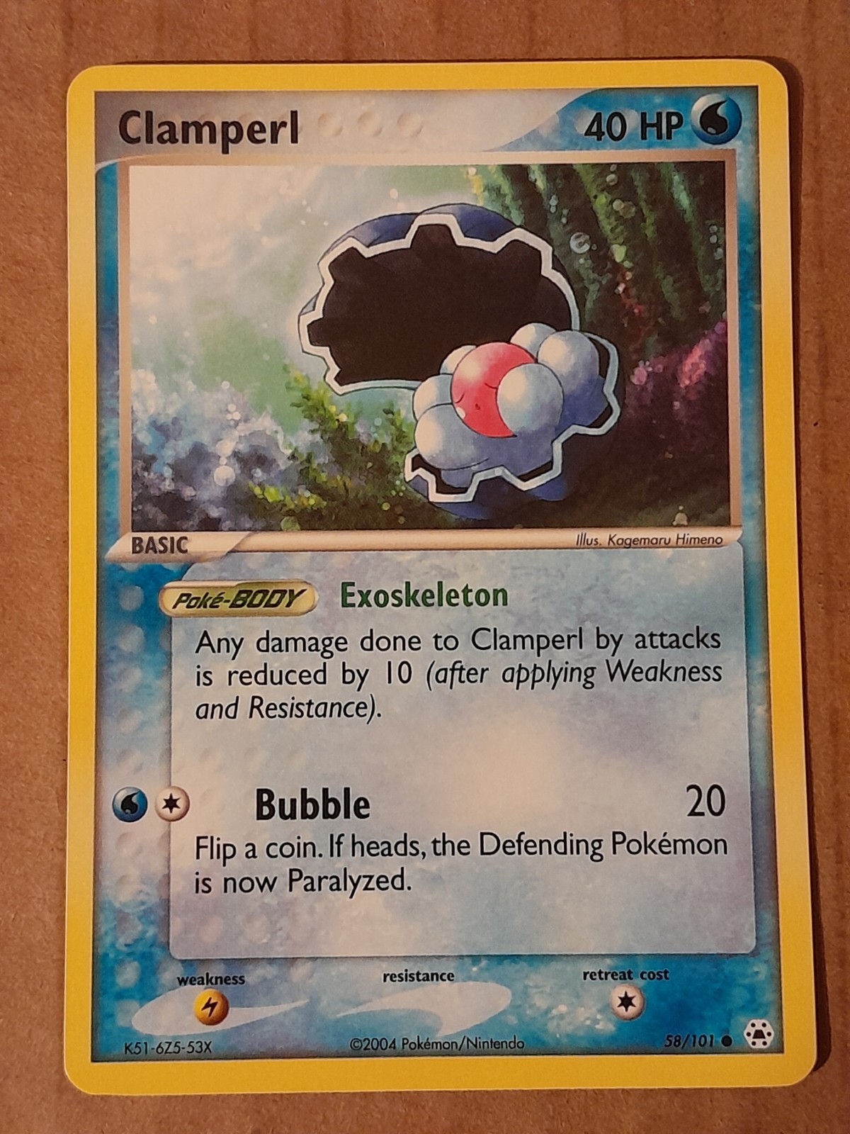 Pokemon Clamperl 58/101 Hidden Legends NM-MT See Pictures