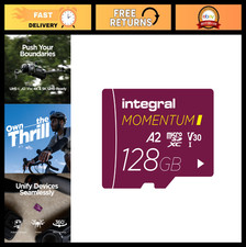 128GB microSDXC Card - 210MB/s Read, 180MB/s Write, V30 U3 A2 - 4K UHD for GoPro