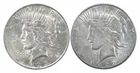 1923 & 1922-S Peace Silver Dollar $1 Bullion Collection Lot *176