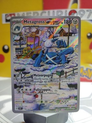 Pokemon Karte METAGROSS 178/162  RARE ILLUSTRATION ~ CHRONOFORCES - ITA [MINT-M]
