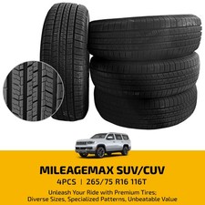 Set Of 4 26575r16 116t Suvcuv Ht Performance Tires 8.8mm Tread 620aa 50k Miles Set Of 4 26575r16 116t Suvcuv Ht Performance Tires 8.8mm Tread 620aa 50k Miles