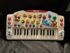 Vintage CHICCO Keyboard Baby Orchestra Kids Child Piano Instrument RARE!! WORKS!