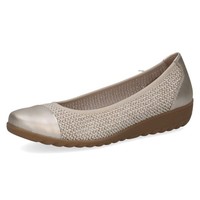 Caprice Damen Ballerinas Flach, Weiß (Offwhite Comb), 38