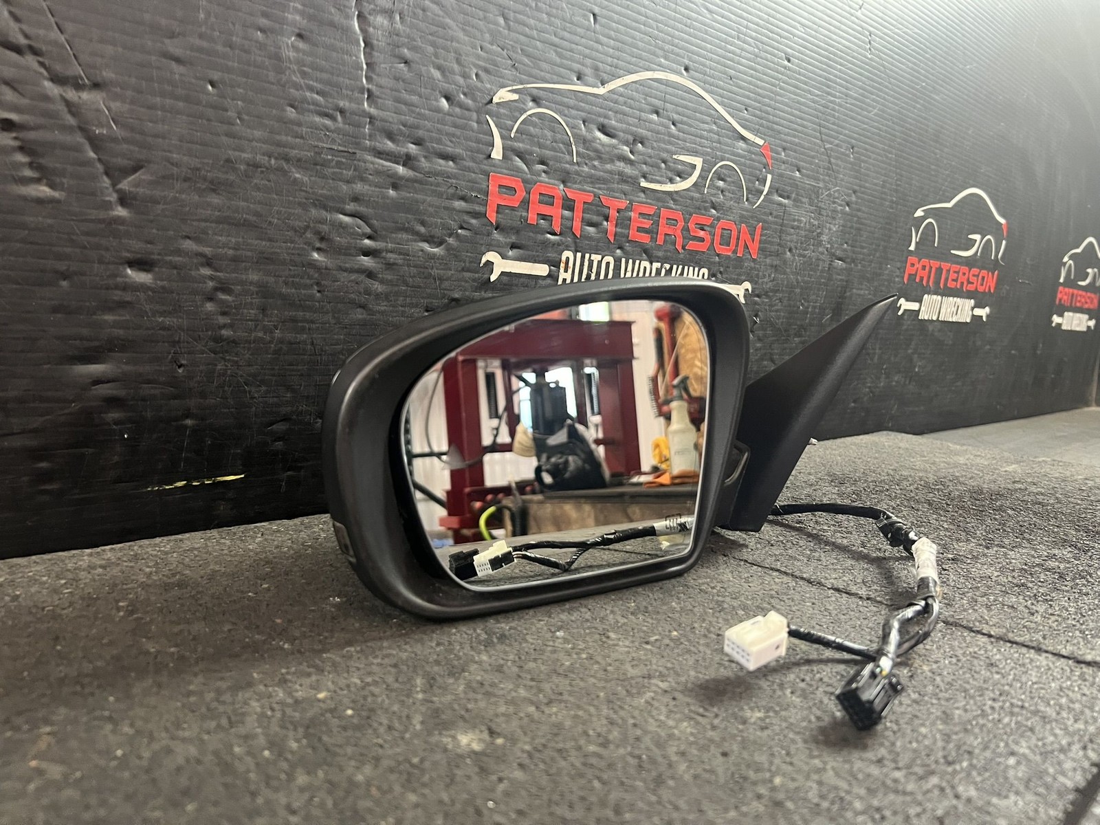 14-21 MASERATI GHIBLI POWER DRIVER SIDE VIEW MIRROR AUTO DIM NERO BLACK 820A