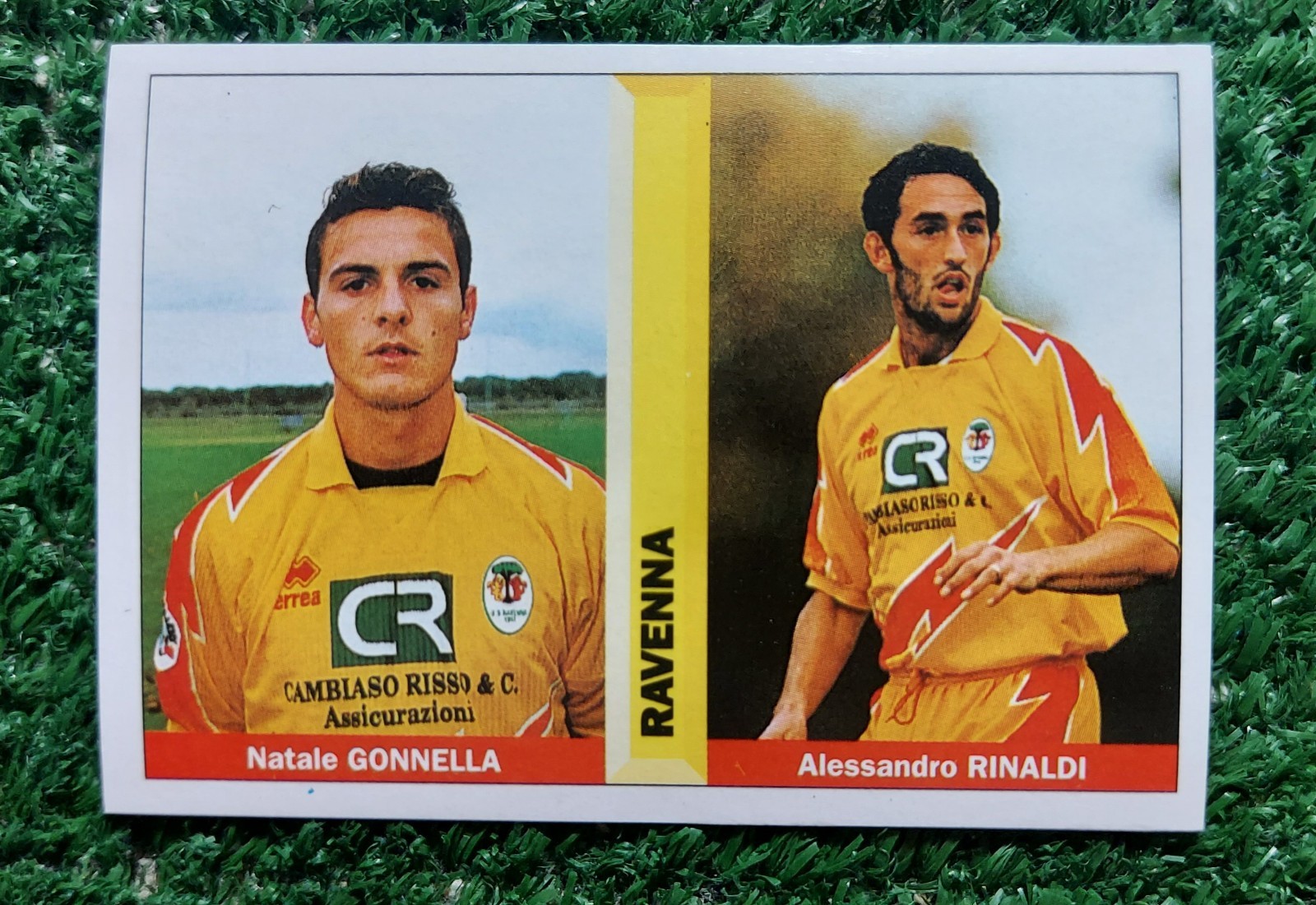 FIGURINA PIANETA CALCIO 96/97 DS RAVENNA 483 GONNELLA RINALDI STICKER 1997⚽️