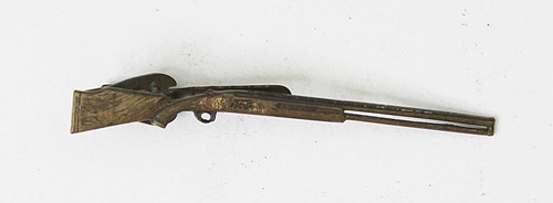 Vintage Shotgun Rifle Gun Tie Clip Bar Militaria Personal Field Gear Accessory