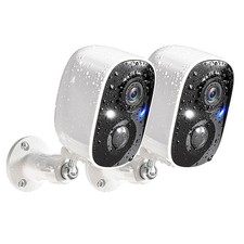 Security Cameras Wireless Outdoor, 2K Color Night Vision AI Motion Detection ...