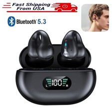 Wireless Bluetooth Earbuds with LED Display Charging Case for iPhone Android