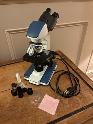 AmScope B120C 40x-2500x LED Lab Binocular Compound Microscope