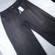 CIDER NWT Plus Size 3XL W40 Dark Wash Wide Leg Baggy Palazzo Denim Jeans.