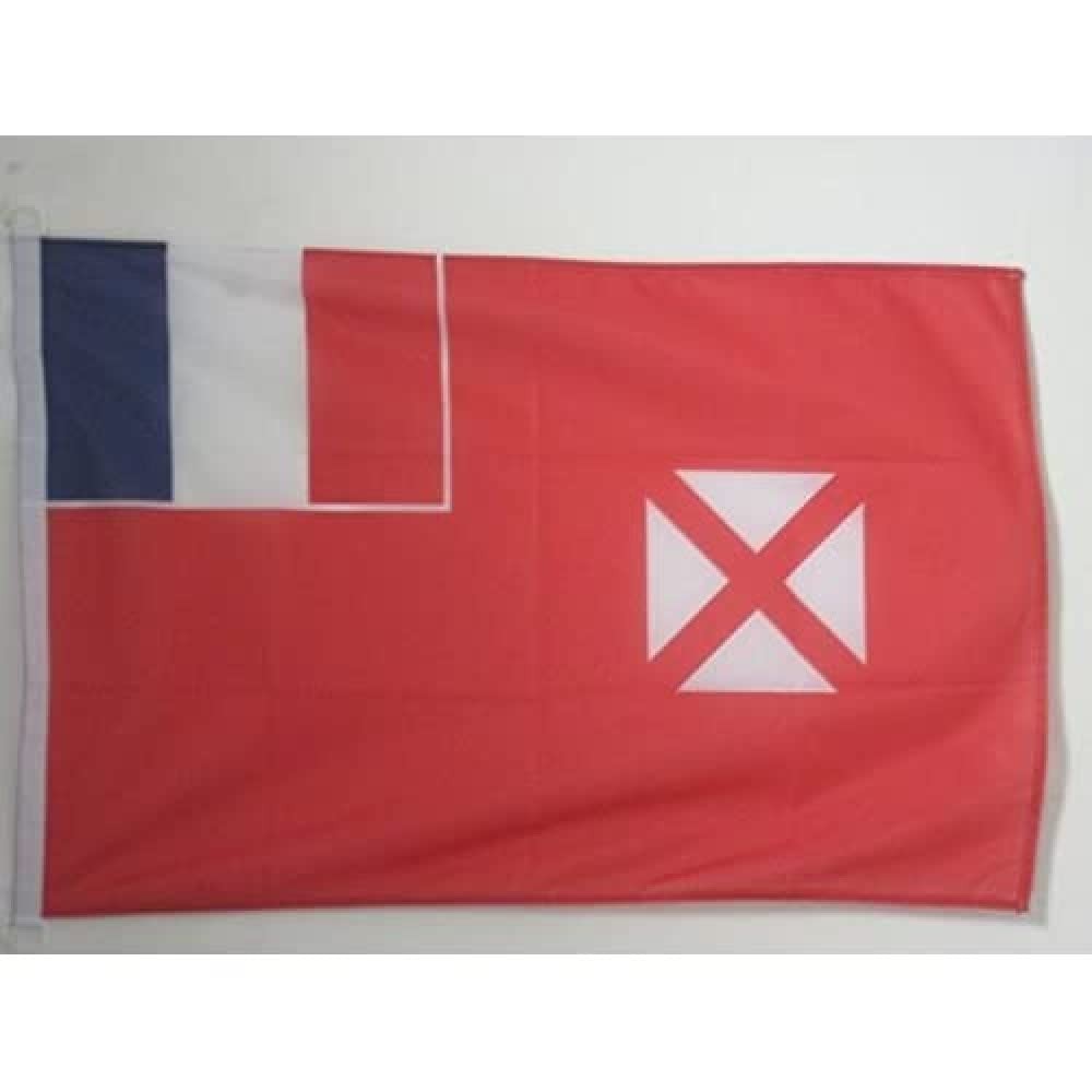 Drapeau Wallis et Futuna 90x60 cm pavillon nautique extérieur en polyester maille marine