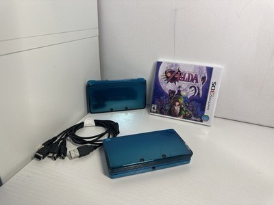 Nintendo 3DS Aqua Blue Console W/Charger,stylus,Zelda and Spare