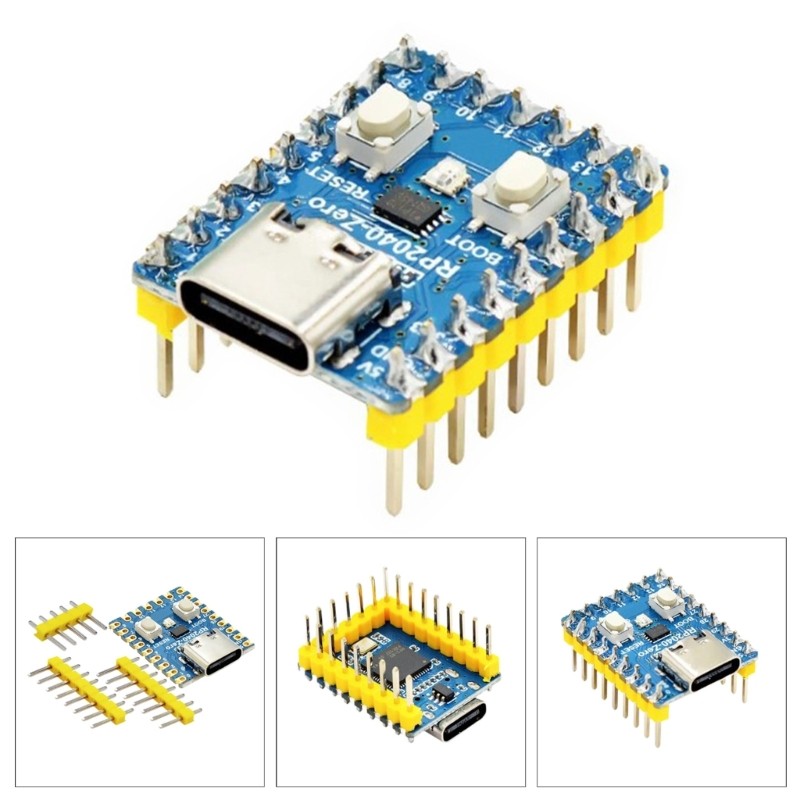 Affordable RP2040 Zero Development Board with GPIO Pins for RP2040 ...