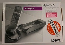 Loewe AlphaTel S Tisch- oder Wandtelefon, Analog, Aubergine