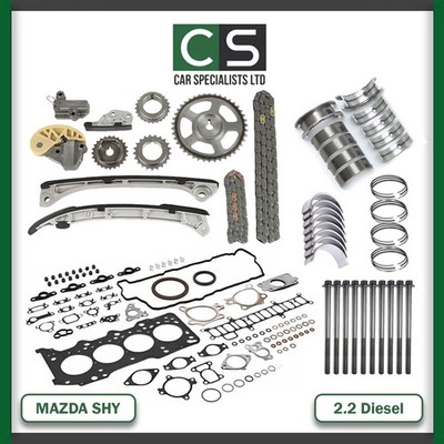 MAZDA 3 6 CX-5 SKYACTIV 2.2 D SHY CRANKSHAFT CONROD BEARINGS TIMING KIT REBUILD