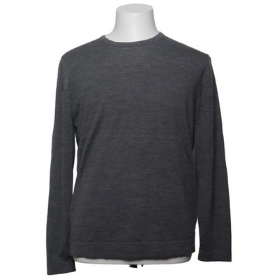 Massimo Dutti, Strickpullover, Größe: M, Grau, Wolle, Einfarbig, Feinstrick #4t7
