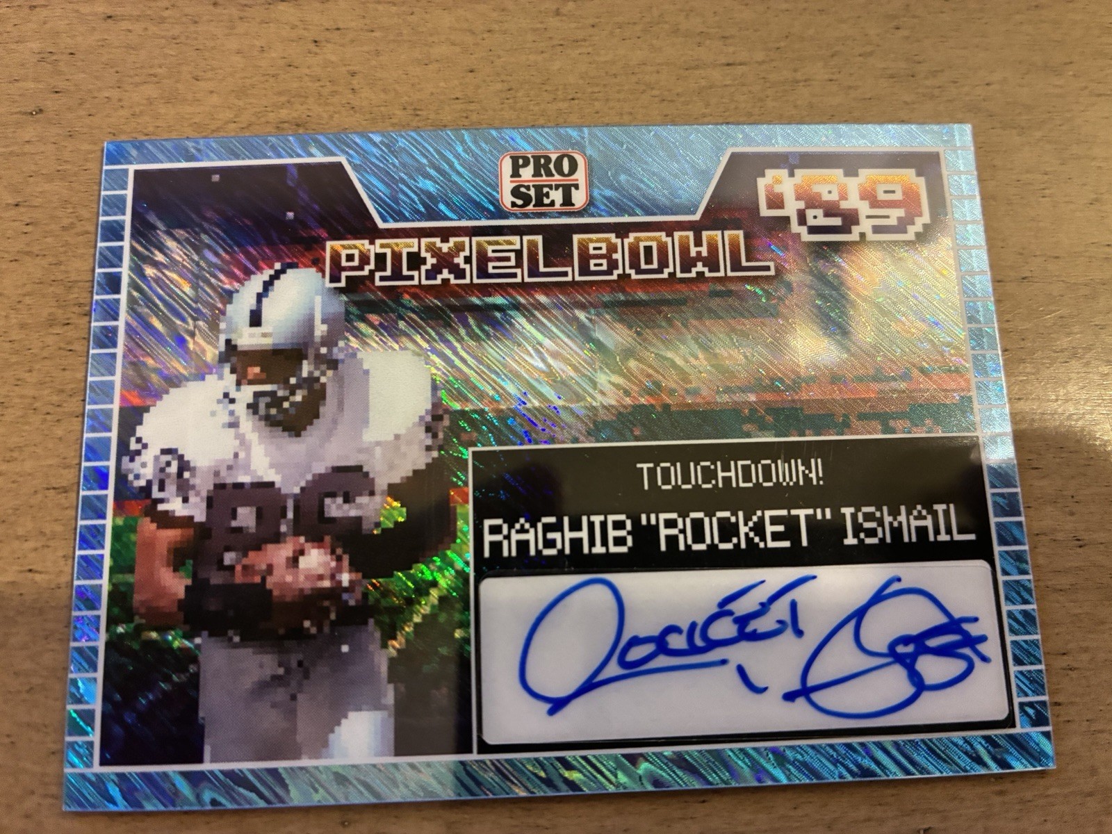 Raghib “Rocket” Ismail 11/25 2024 Leaf Pro Set Pixel Bowl Auto Raiders