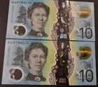 FIRST & LAST PREFIX UNC. AA EA 2017 $10 TEN DOLLAR R326F AUSTRALIA NOTE BANKNOTE
