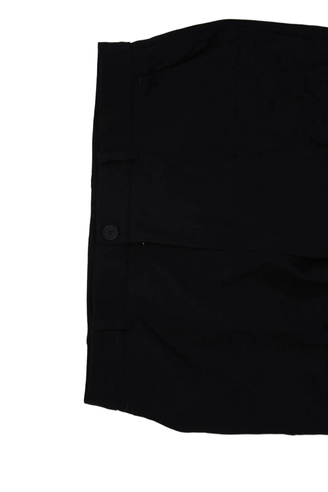 Pantalones de vestir Paul Smith para niñas con cierre de botones frente plano pierna recta negros talla 1 Foto 2 de 4