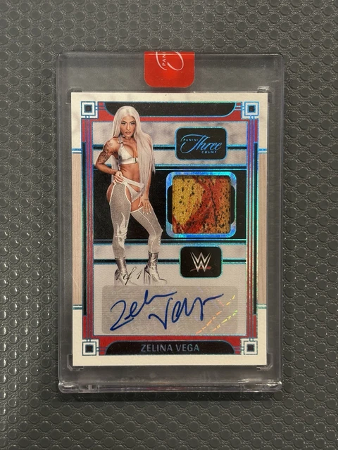 Zelina Vega 2024 Three Count Platinum Patch Auto 1/1 WWE True 1 of 1 Encased