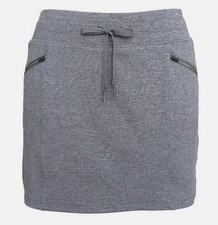 Tangerine Women's Soft Active Stretch Skort Size XL Gray Heather Zip Pockets 60