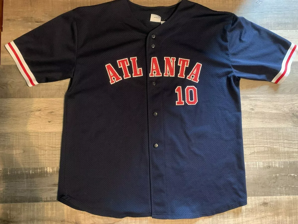 Vintage MLB Atlanta Braves Chipper Jones # 10 Jersey SIZE XL SPORTS ATTACK