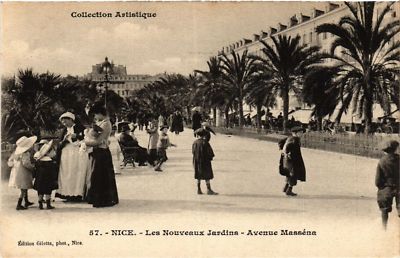 CPA AK NICE - Les Nouveaux Jardins - Avenue Masséna (514005)