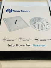 Shower Head High Pressure Stainless Steel Rainfall,12" Chrome, NearMoon® Superb