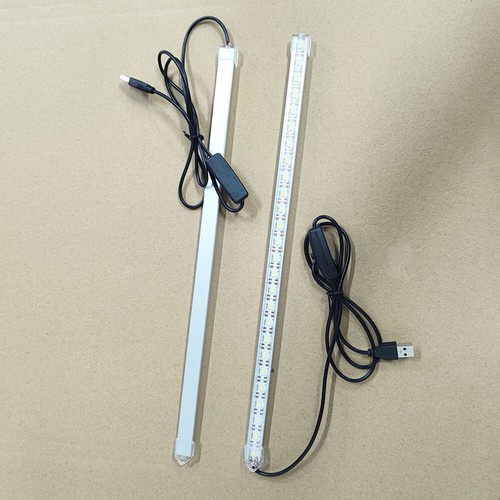 2Pcs Muti sizes USB LED Hard Strip Bar Light Tube Under Cabinet Lamp With Switch - Picture 8 of 13