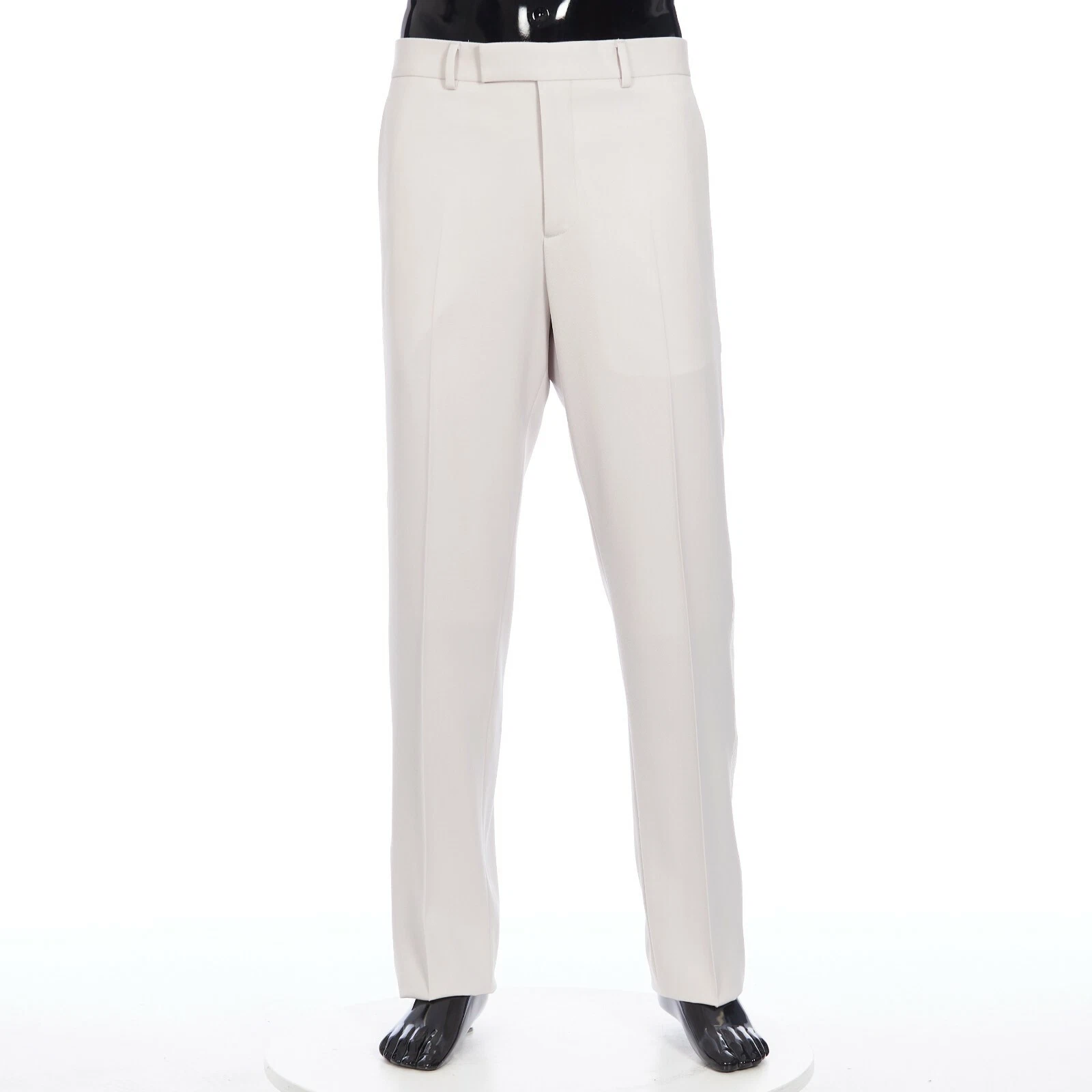 Pantalon DIOR avec garniture écru vintage laine sergé