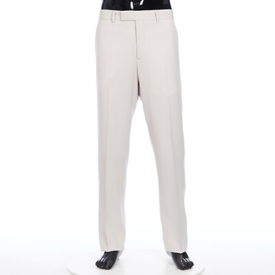 DIOR 1550$ Pants With Trimming - Ecru Vintage Wool Twill | eBay DIOR 1550$ Pants With Trimming - Ecru Vintage Wool Twill | eBay