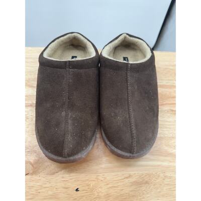 Banana Republic Slip-On Slippers Chocolate Brown Size M (9-10) Comfortable Shoes