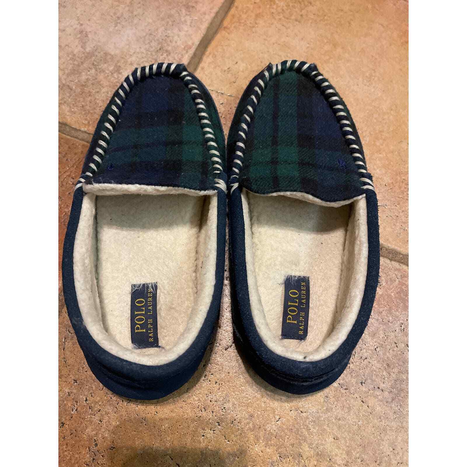 Polo, Ralph Lauren Scotch plaid slipper, size 8 - image 3