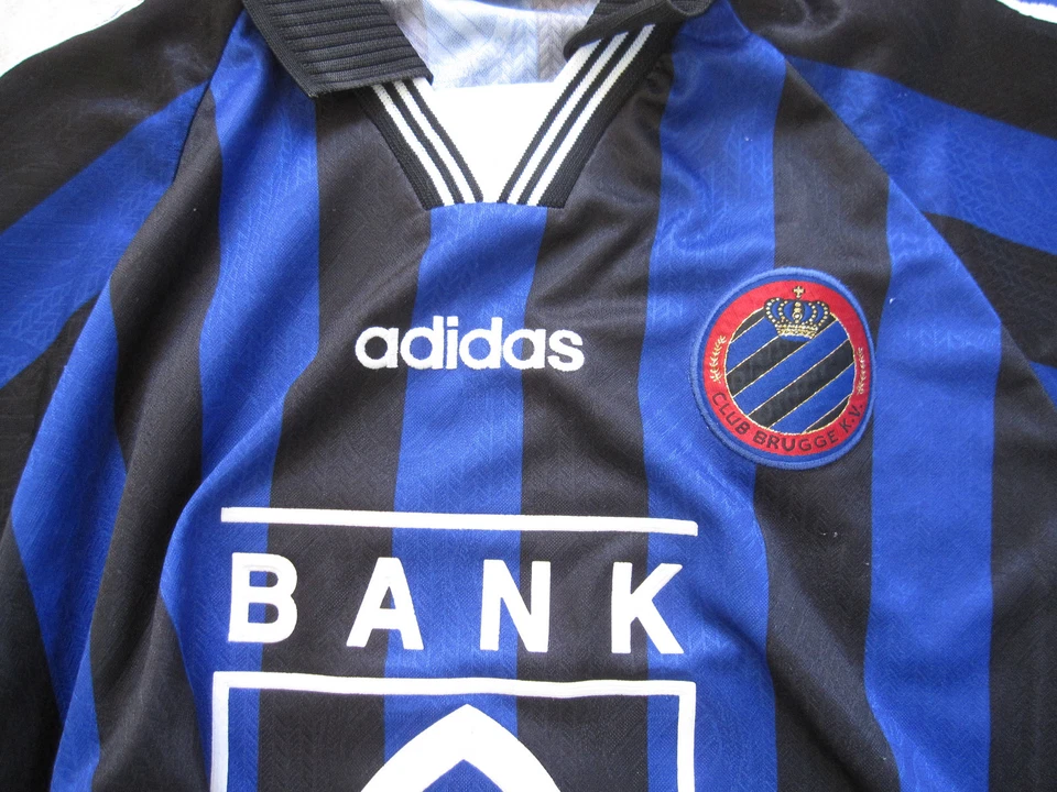 Maillot Adidas Club Bruges KV #2 Dexia Bank vintage Brugge Jersey - L / XL - Photo 4/4