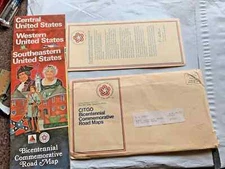 CITGO BICENTENNIAL COMMEMORATIVE ROAD MAPS SOUTHEASTERN, WESTERN, CENTRAL US VTG