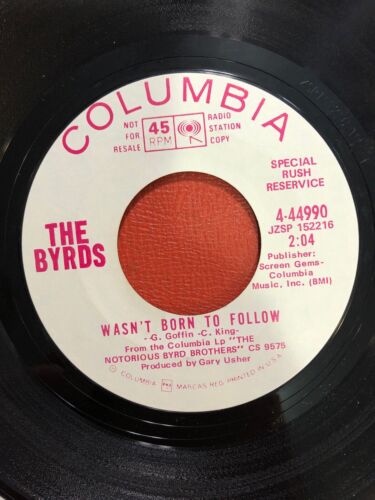 Byrds-Wasn't Born To Follow-Both Sides-Columbia 4-44990-1969 PROMO 45 U/min Neuwertig - Bild 2 von 2