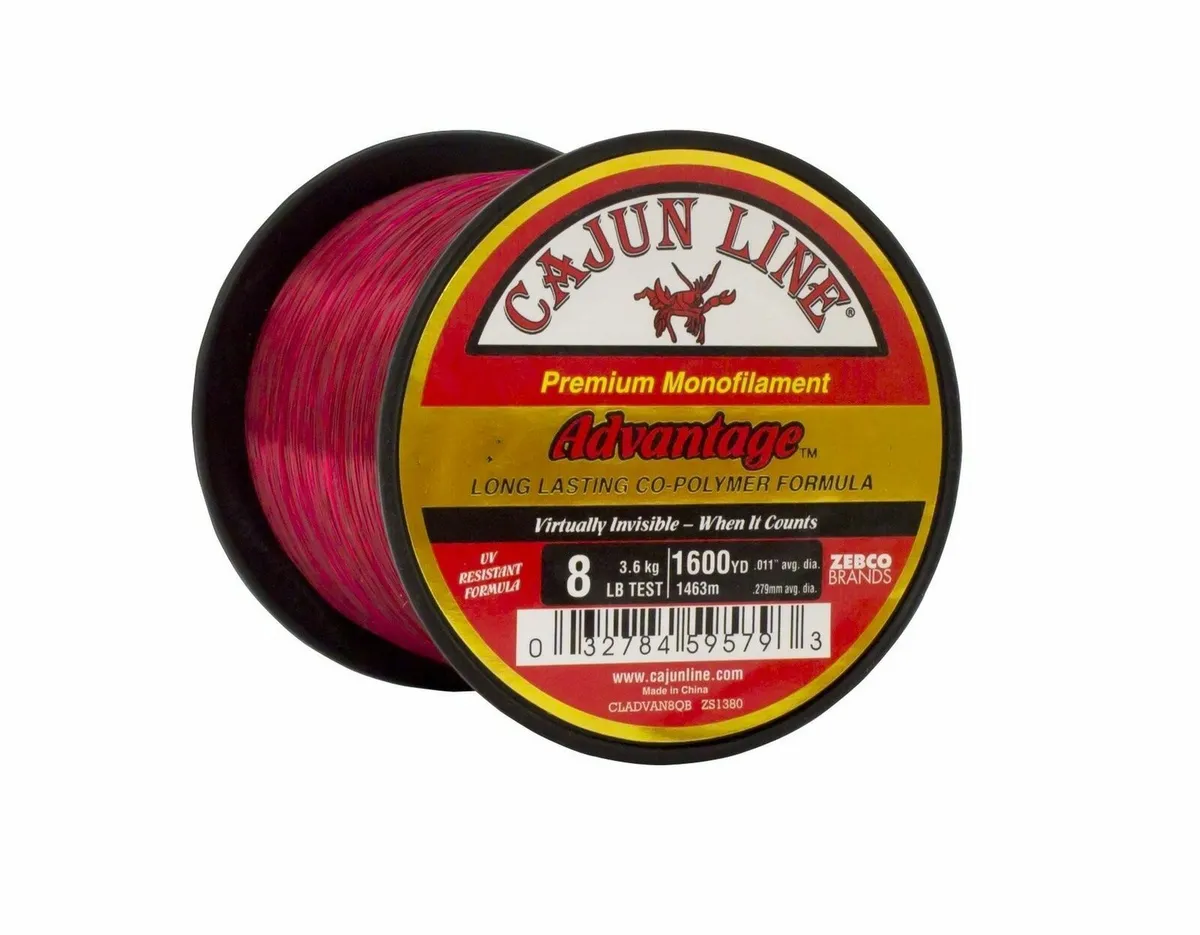 Cajun Red Advantage Fishing Line 1/4lb Spool