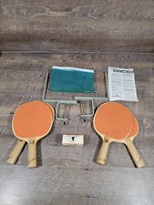 Vintage Table Tennis Ping Pong Paddles Balls and Net Game set