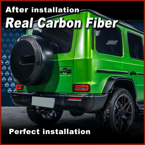Carbon Reserveradabdeckung Autoreifen Startseite für Mercedes W463 G500 G65 - Picture 4 of 11