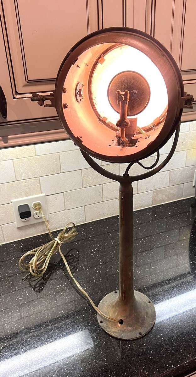 Carlisle & Finch Co Cincinnati Brass Spot Light Searchlight Yacht