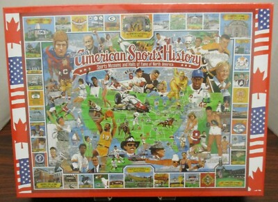 American Sports History, 1,000 Piece Puzzle, 1995, White Mountain Puzzles